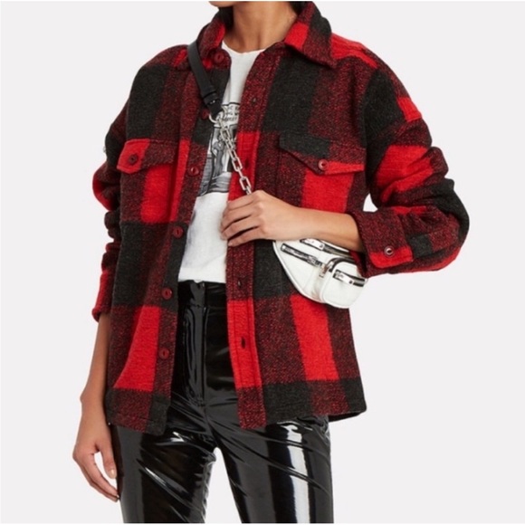 Anine Bing Bobbi Flannel Jacket - Classic Style - Size S - Picture 13 of 13